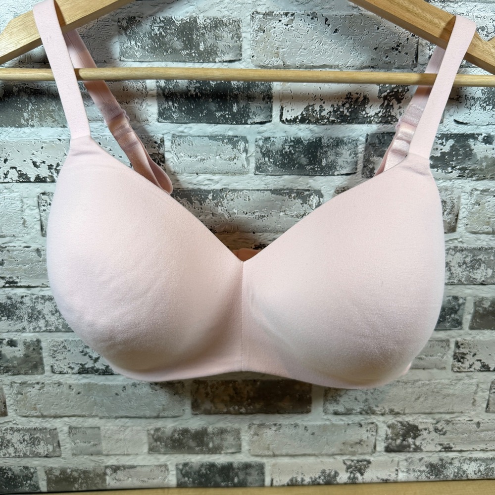 Wacoal How Perfect Wire Free T-Shirt Bra 34DDD‎ Rose Dust - Picture 2 of 4